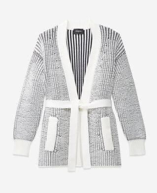 The Kooples F NAVY-BEIGE long cardigan