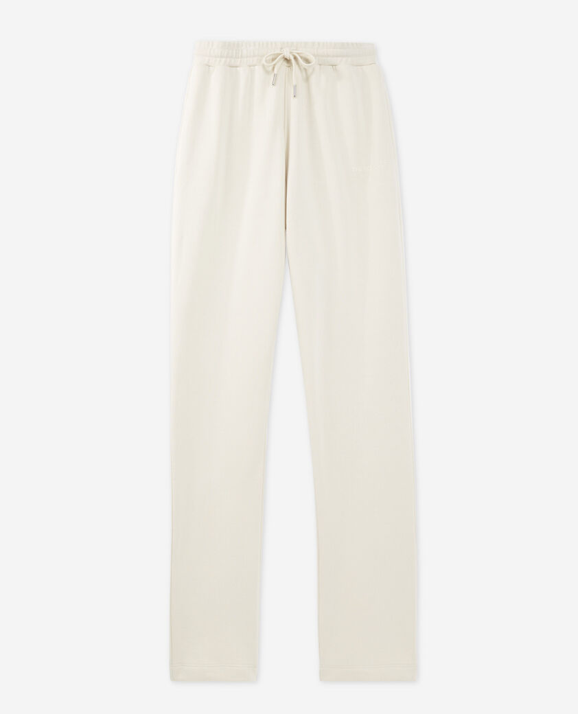 The Kooples F ECRU straight-cut ecru joggers