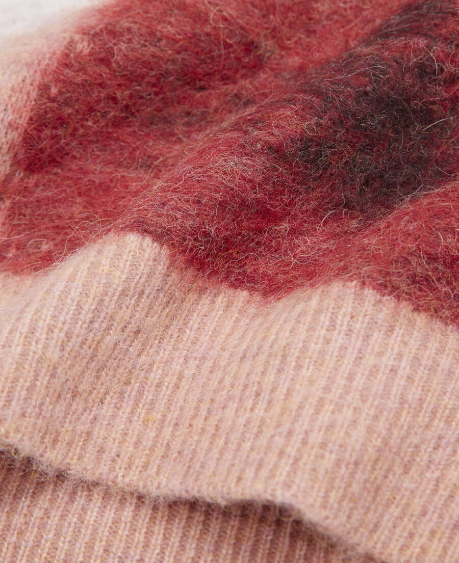 The Kooples F PINK round neck jumper with faded pattern