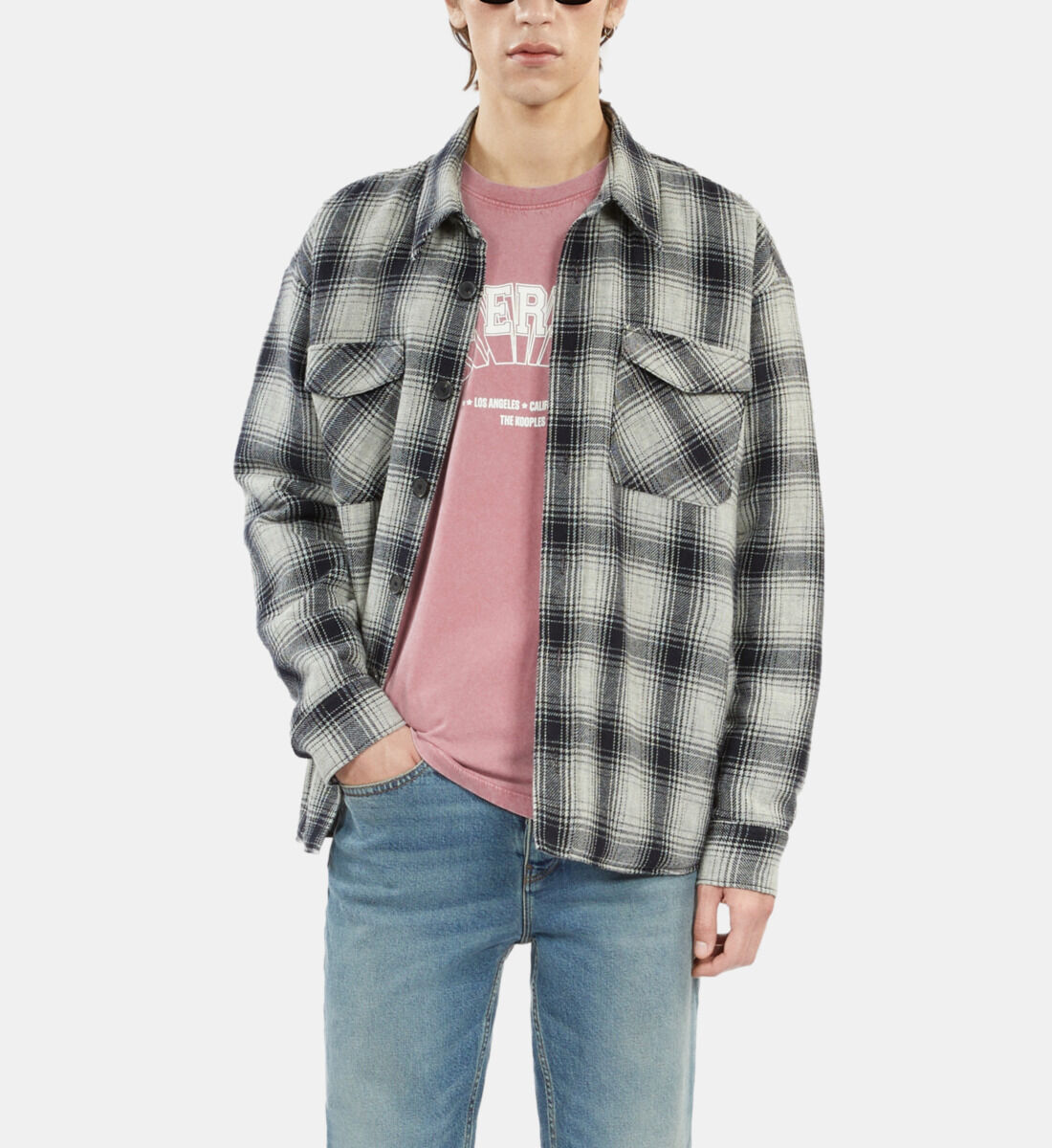 Mens wool store flannel jacket
