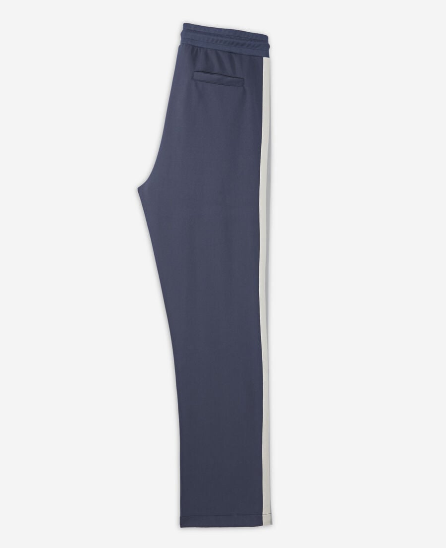 The Kooples HOMME NAVY jogging ample bleu marine bandes écrues