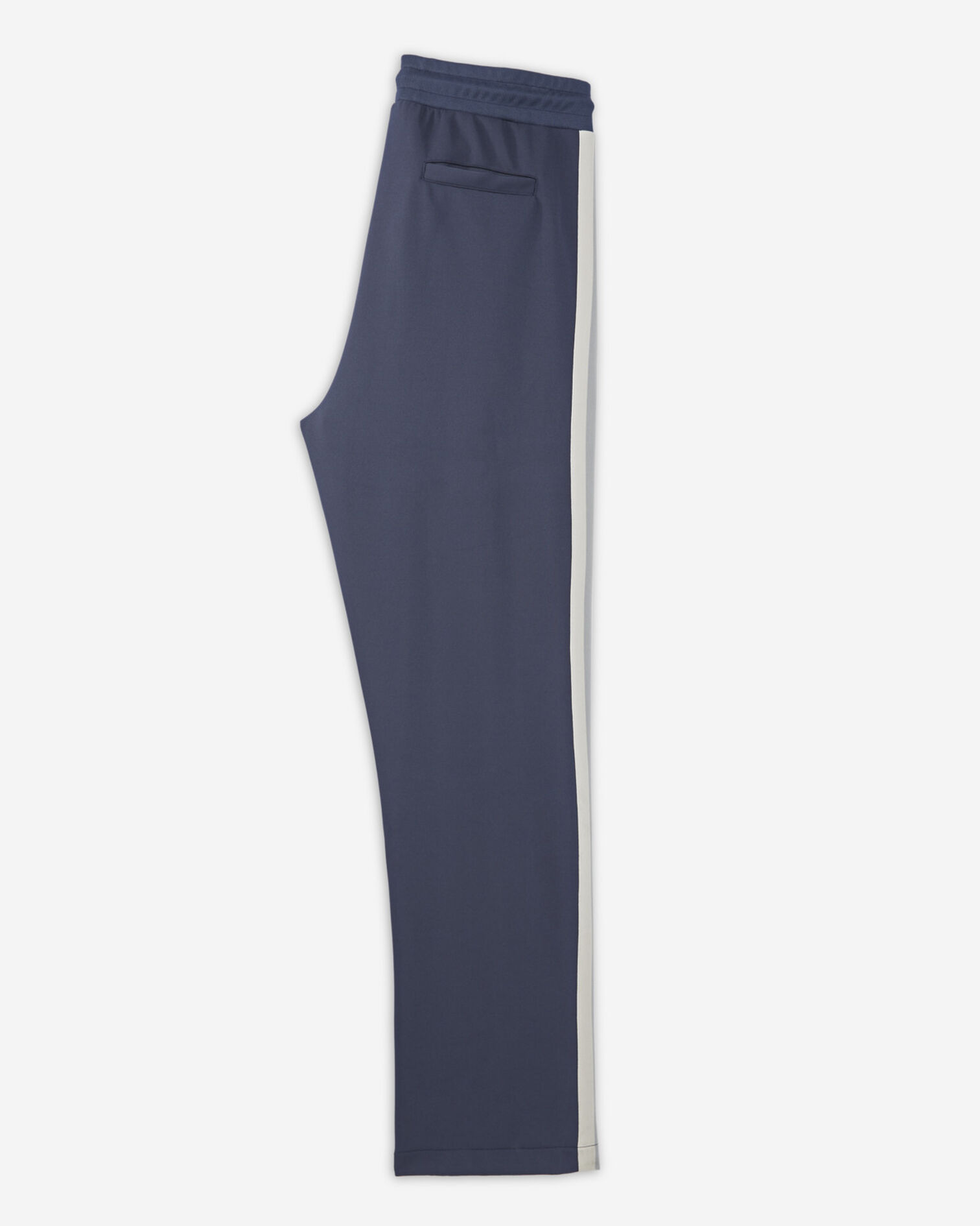 Navy blue loose-fit joggers with ecru bands, NAVY, hi-res image number null