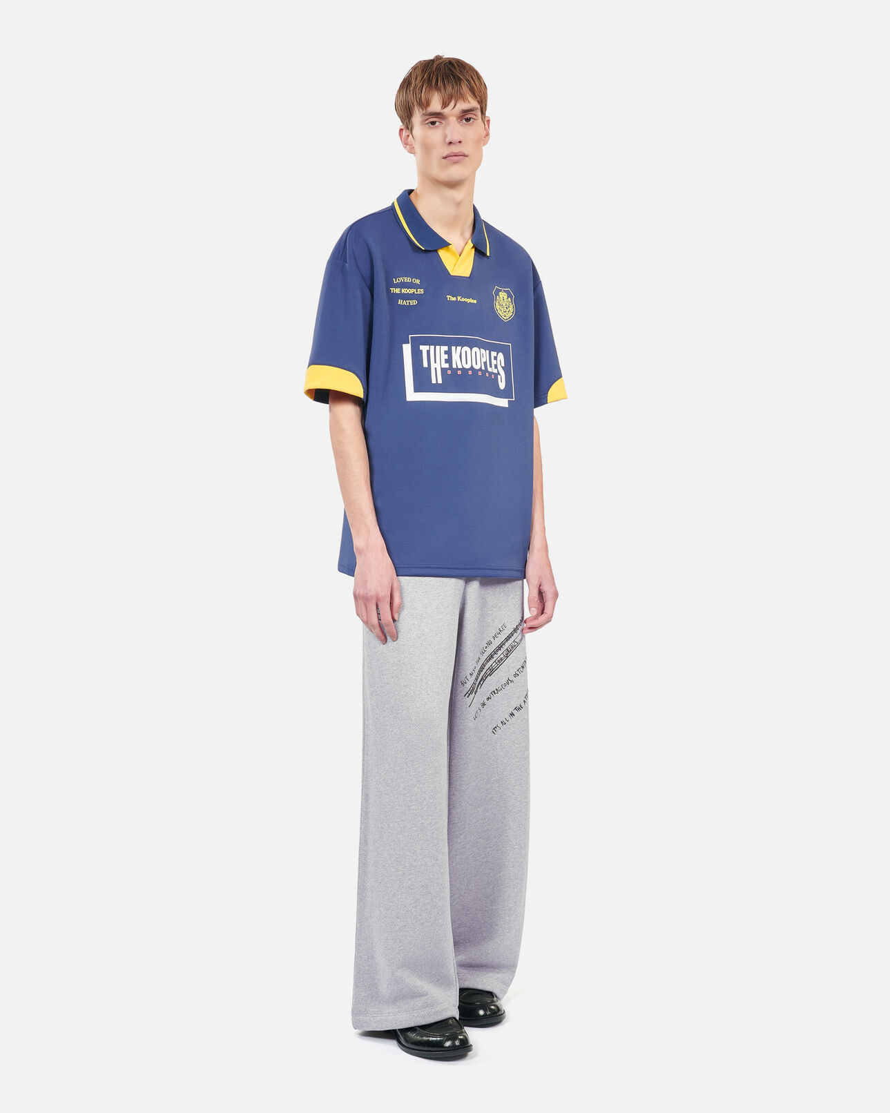 The Kooples MEN BLUE BRUT tk team blue polo t-shirt