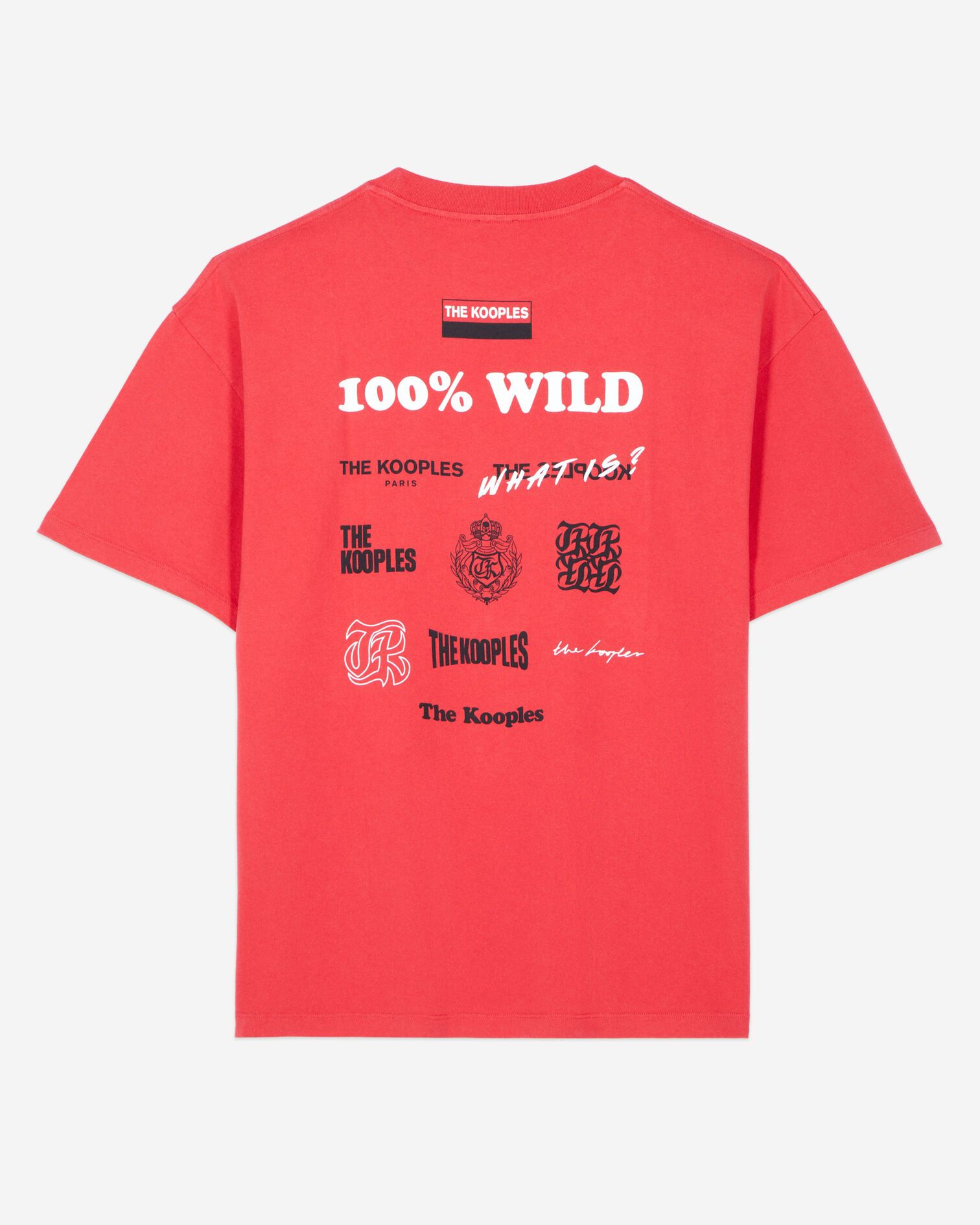 T-shirt avec sérigraphie rouge, RUBIS, hi-res image number null