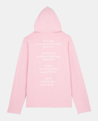 The Kooples HOMME SWEET PINK t-shirt manches longues avec sérigraphie rose
