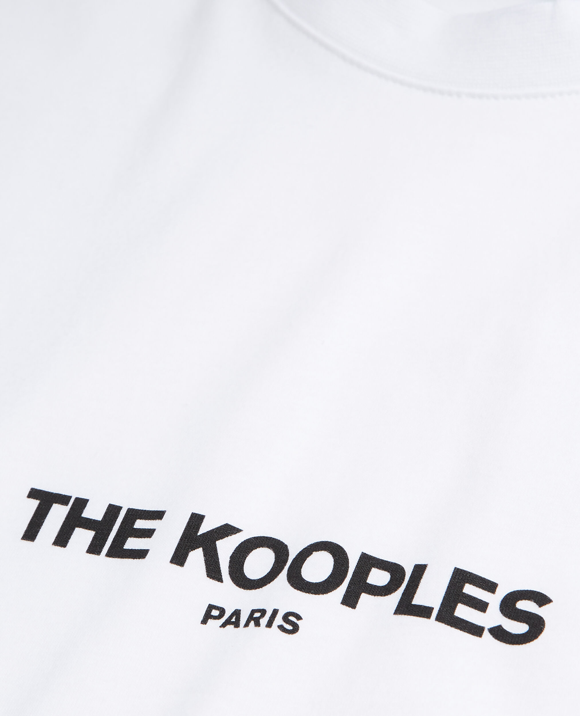Men's White logo T-shirt | The Kooples US