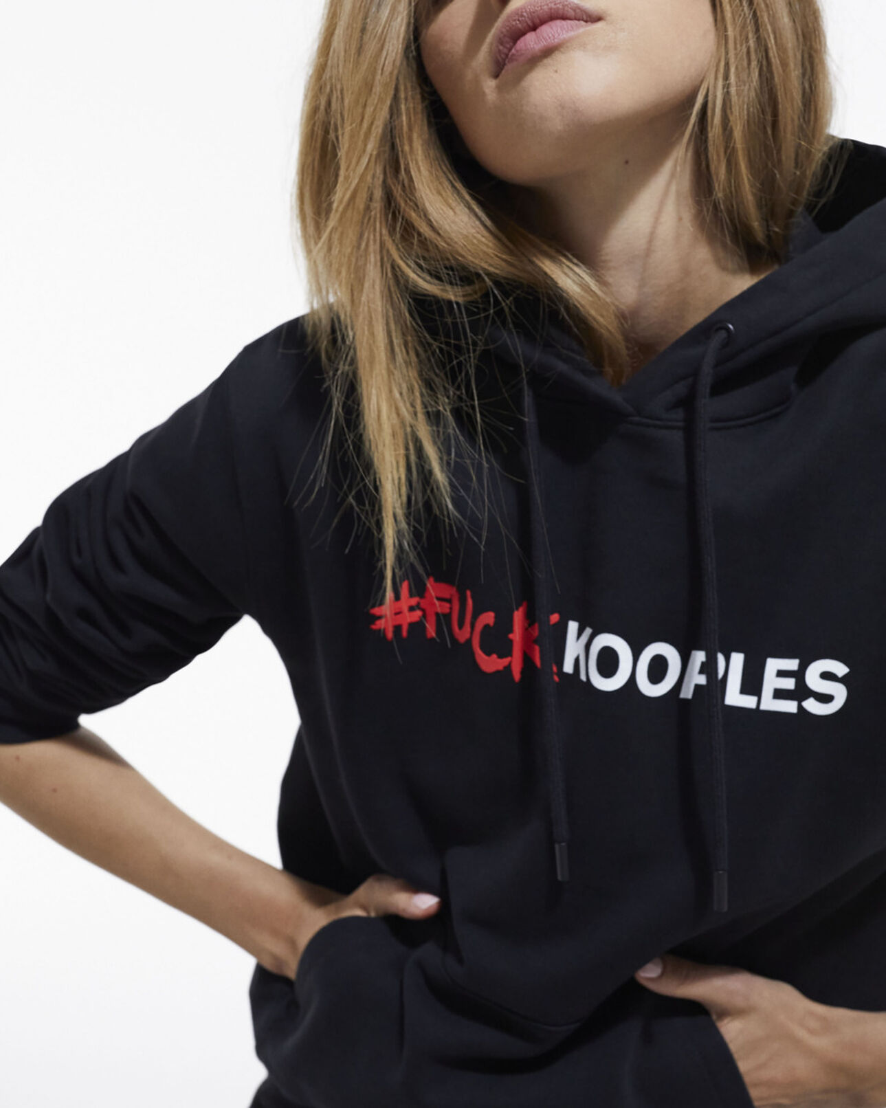 The Kooples FEMME BLACK sweatshirt logo noir