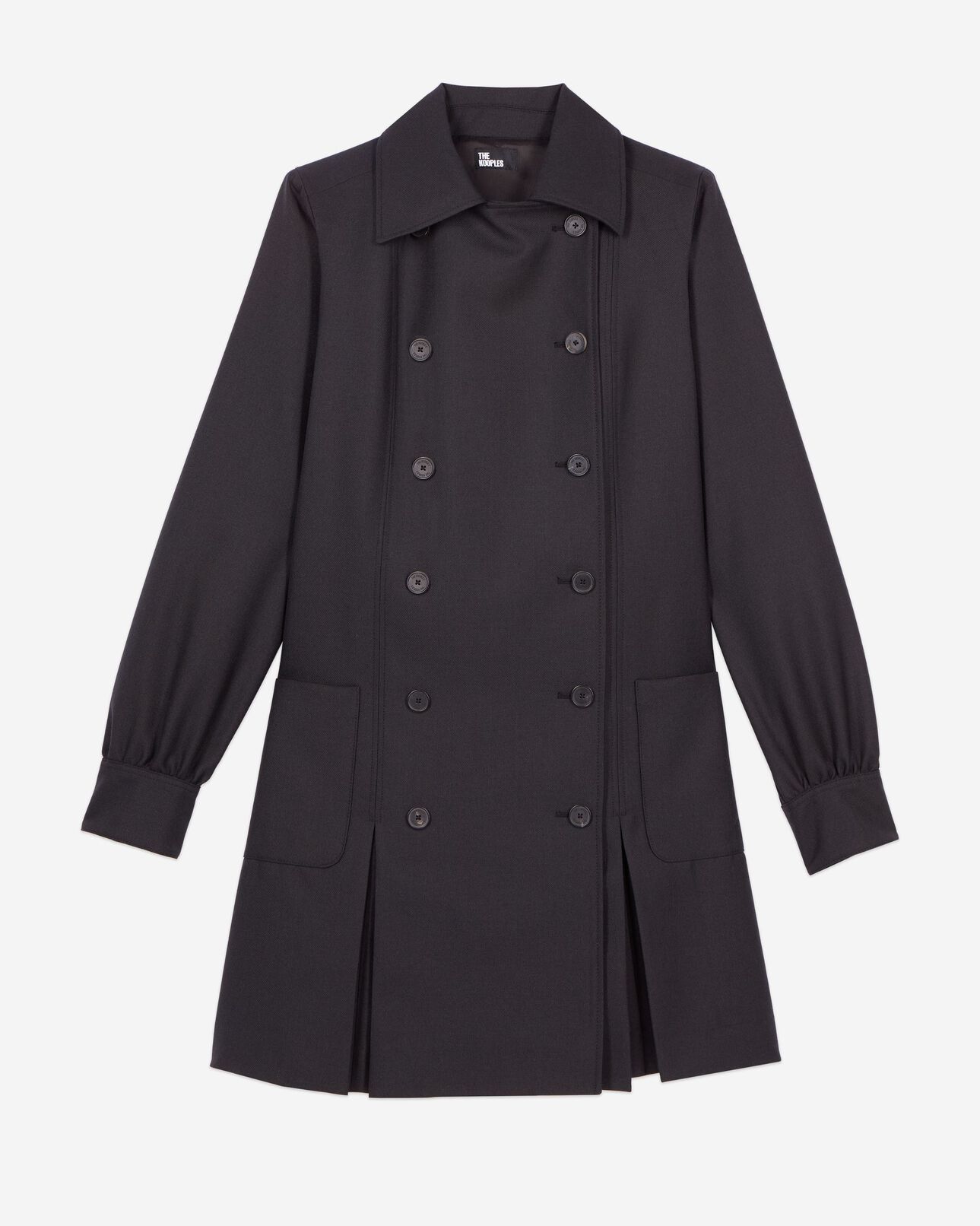 The Kooples WOMEN BLACK short black suit dress