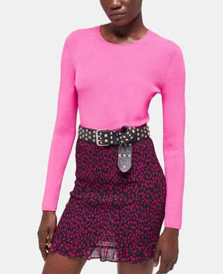 The Kooples DAMEN PINK rosa pullover mit rundhalsausschnitt