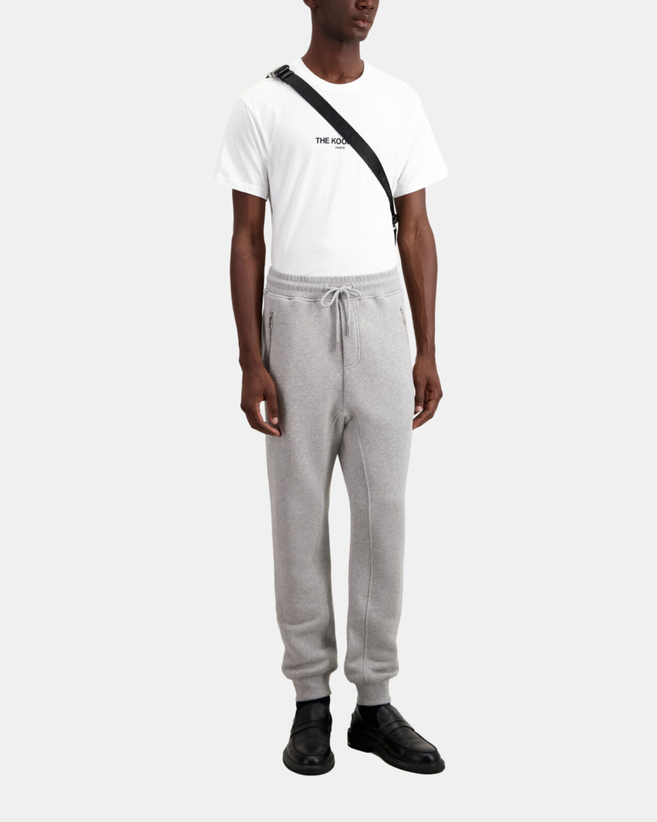 The Kooples MEN GRIS CLAIR grey tracksuit trousers