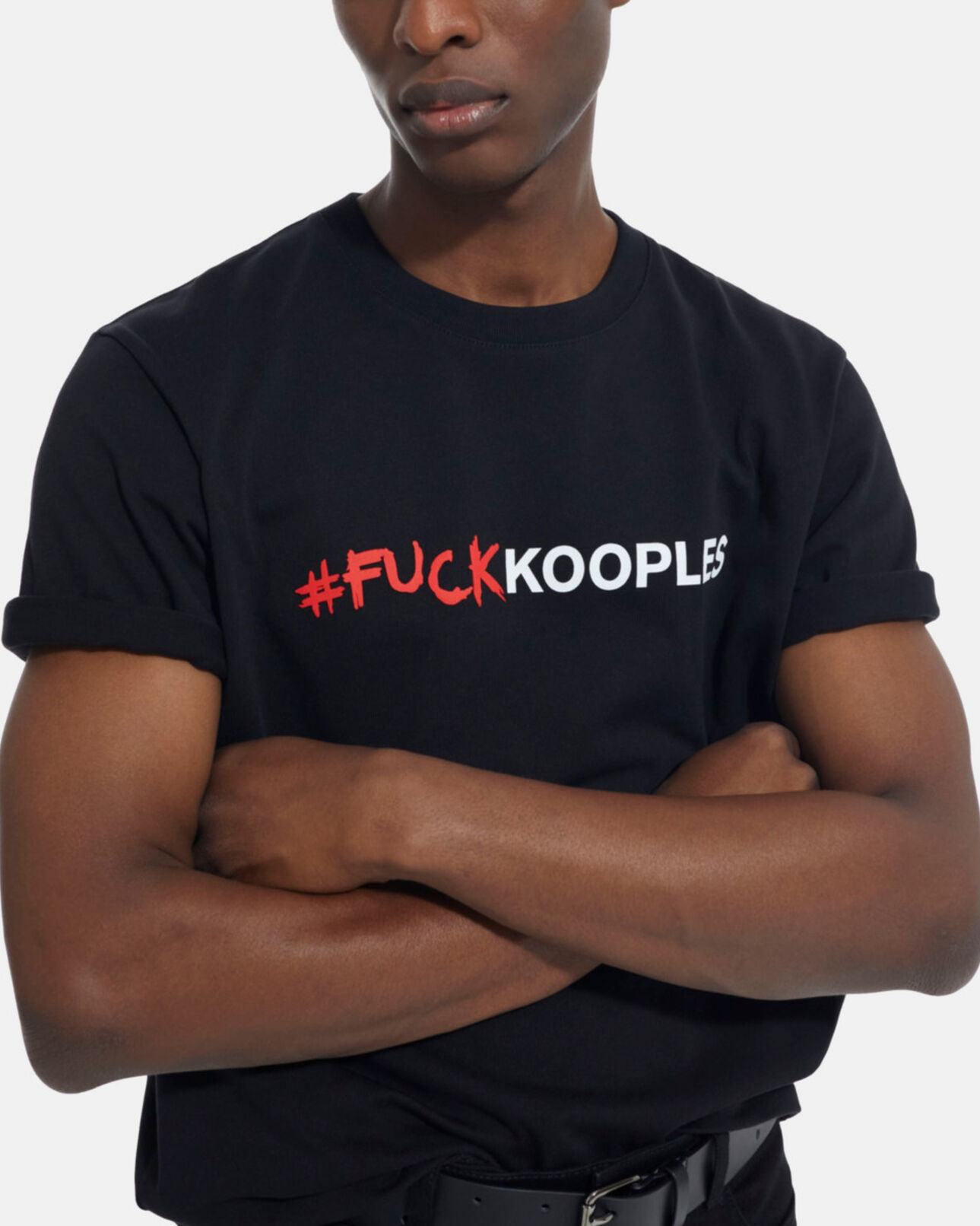 The Kooples HOMME BLACK t-shirt logo noir