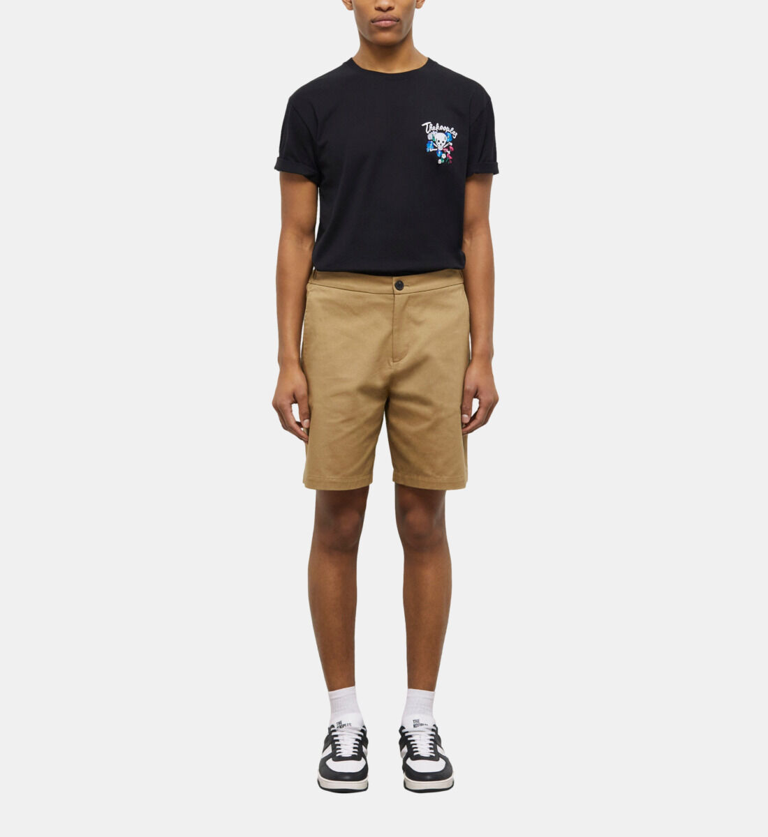 Khaki shorts cheap black