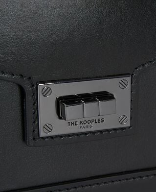 The Kooples DAMEN BLACK emily kleine tasche aus glattem schwarzem leder