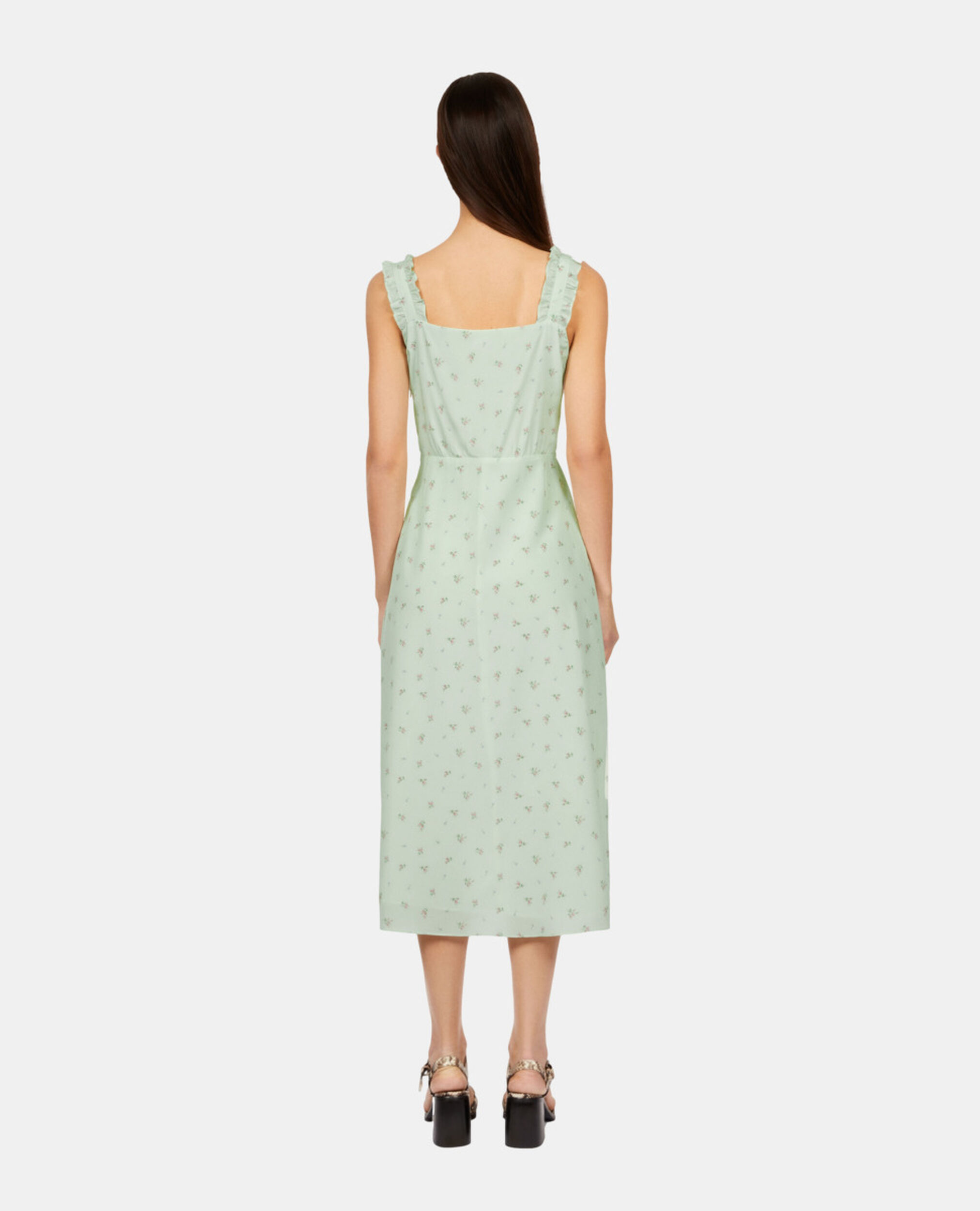 Long printed dress, GREEN, hi-res image number null