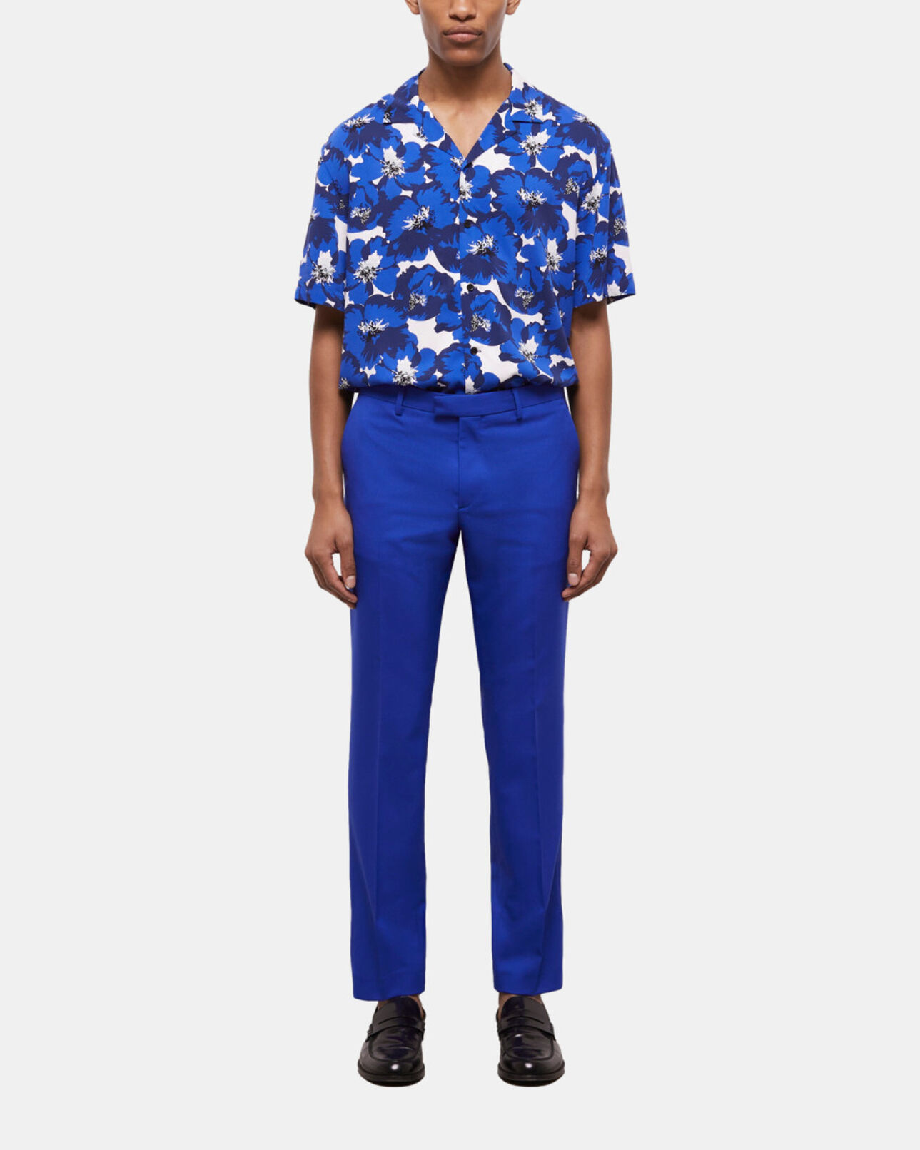 The Kooples MEN BLUE BRUT blue suit pants