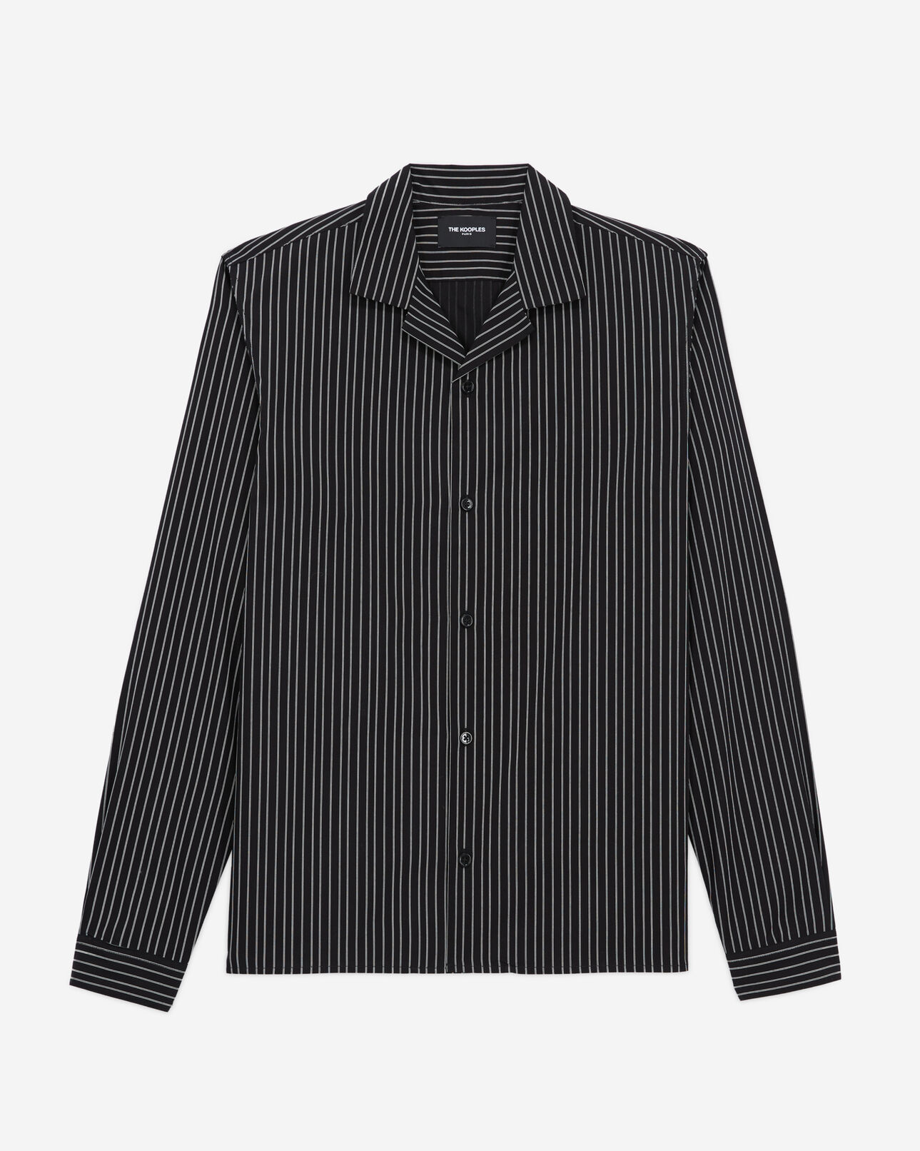 The Kooples HOMME BLACK WHITE chemise à manches longues