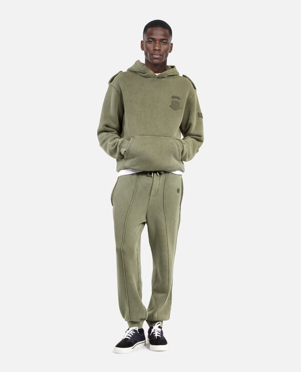 The Kooples HOMME KAKI jogging avec blason kaki