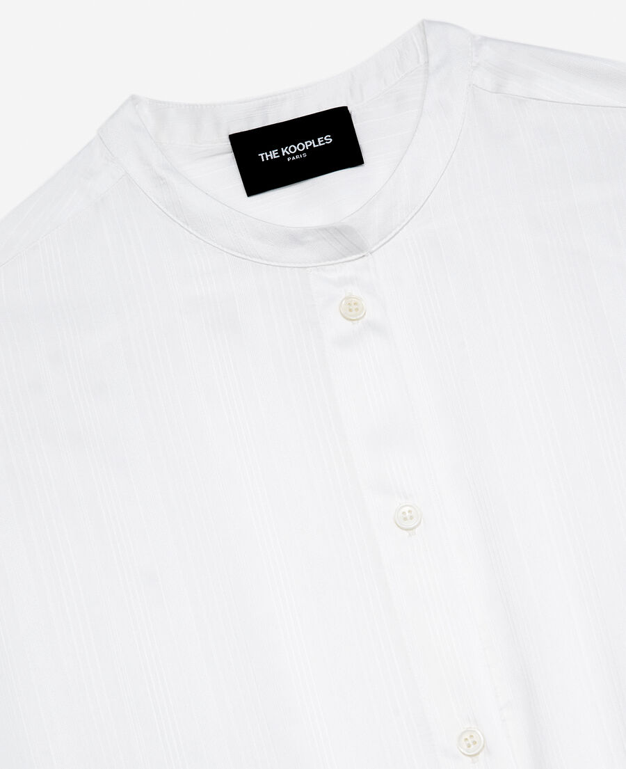 roomy flowing knotted ecru top