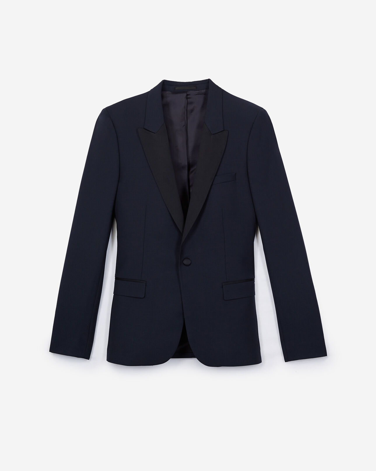 The Kooples MEN NAVY navy blue wool dinner jacket