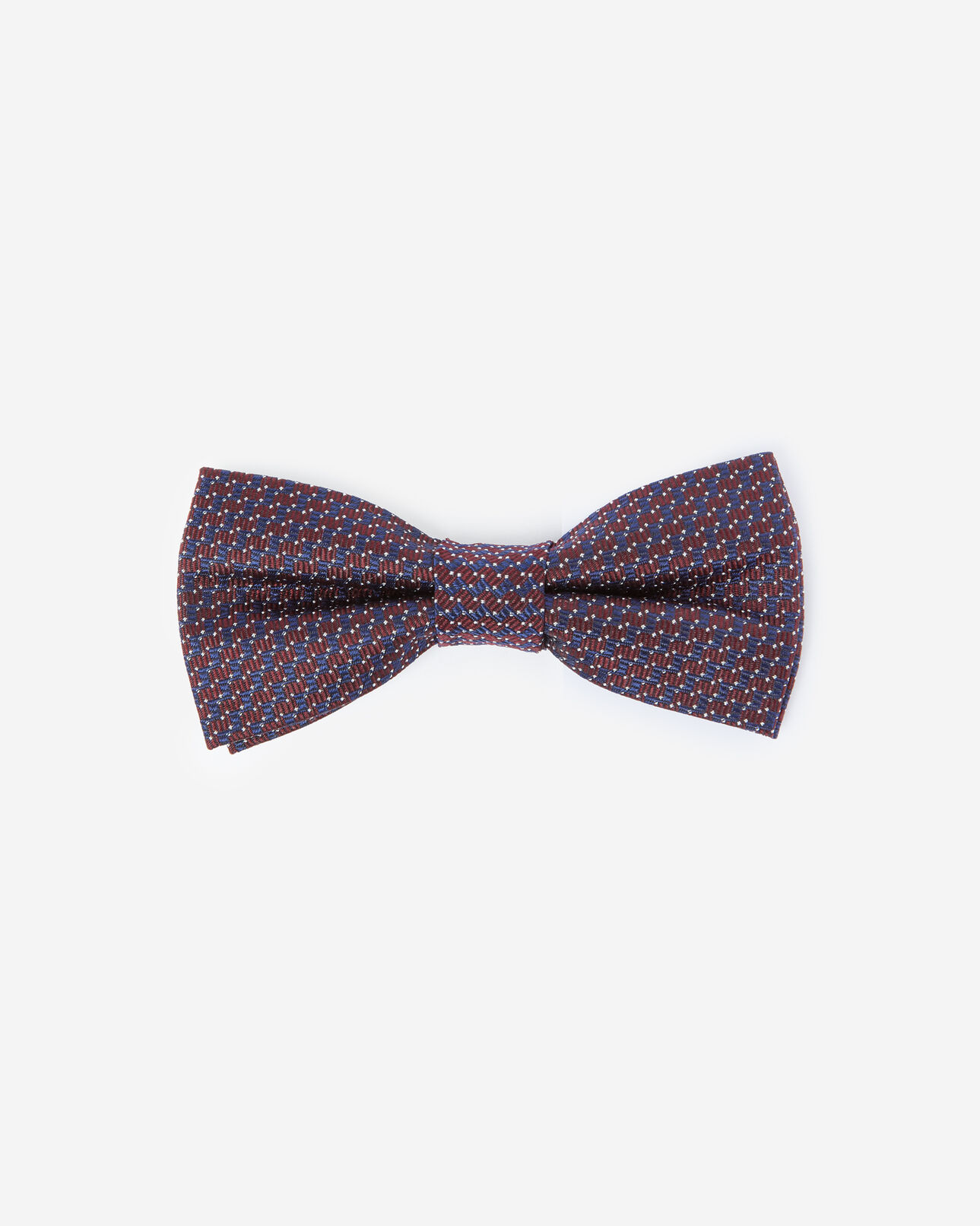 The Kooples MEN BORDEAUX / NAVY midnight blue silk bow tie