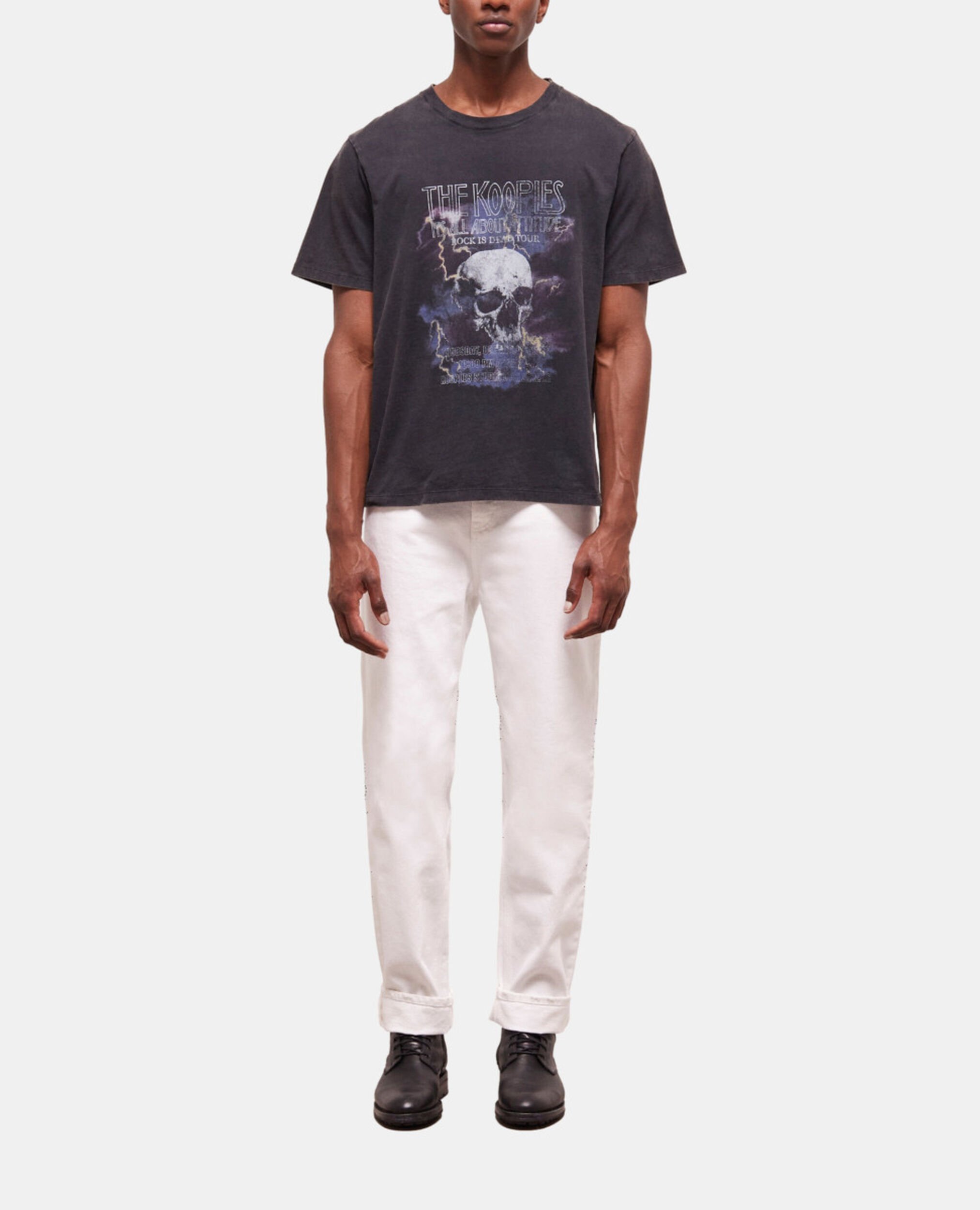 T-shirt Homme sérigraphié noir, BLACK WASHED, hi-res image number null
