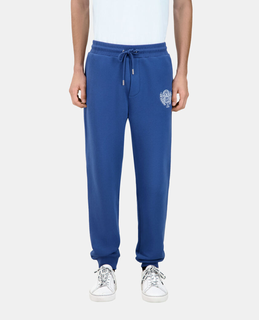 The Kooples HERREN MIDDLE NAVY königsblaue jogginghose mit logo