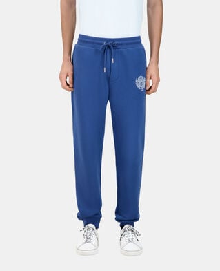 The Kooples HERREN MIDDLE NAVY königsblaue jogginghose mit logo