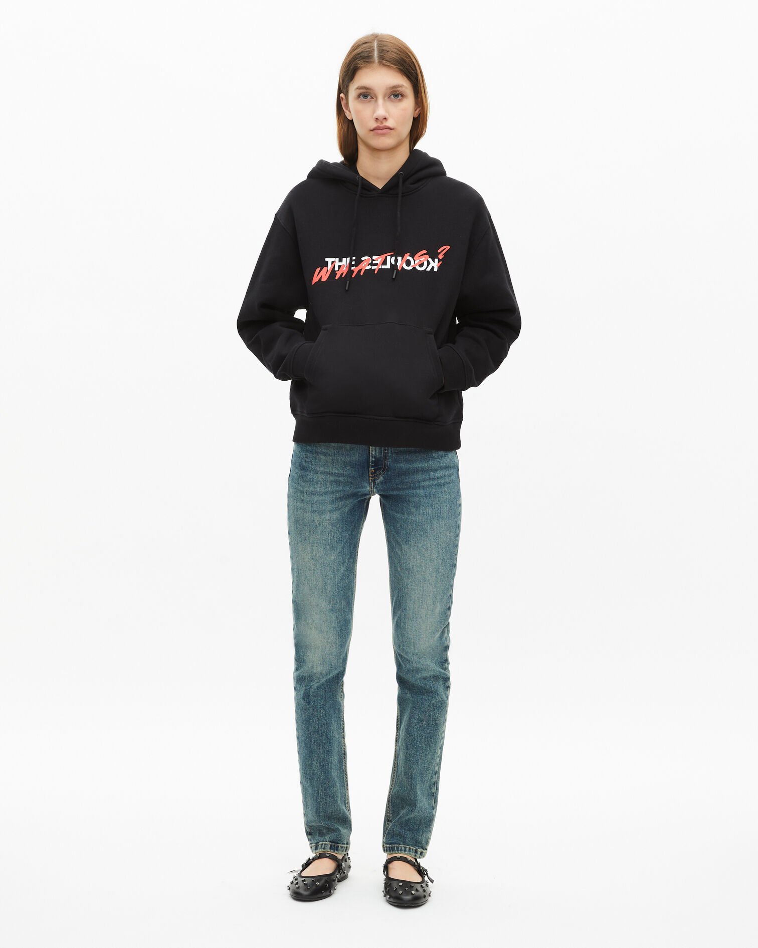 Black What is hoodie, BLACK, hi-res image number null
