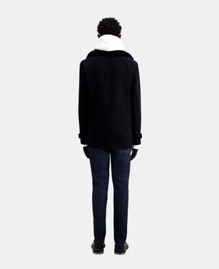 The Kooples HOMME DARK NAVY caban bleu marine en laine mélangée