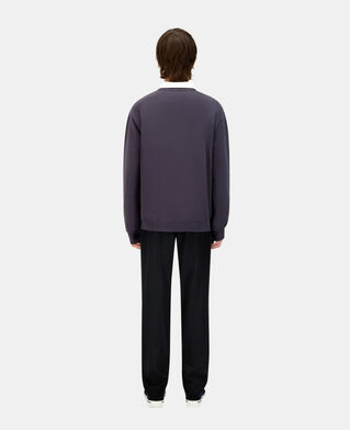 The Kooples MEN CARBONE carbon gray sweatshirt with rock eagle serigraphy