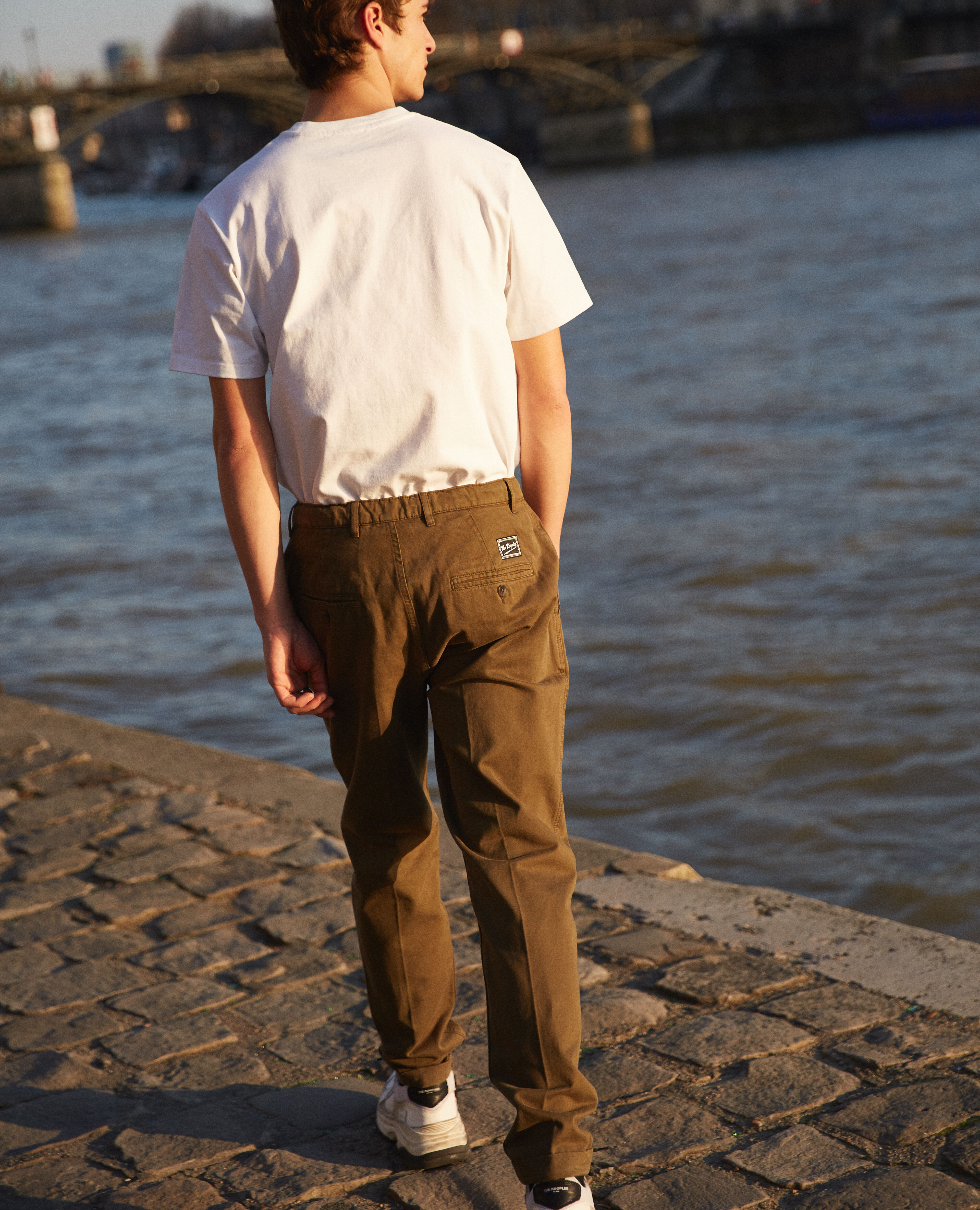Elasticated chinos discount