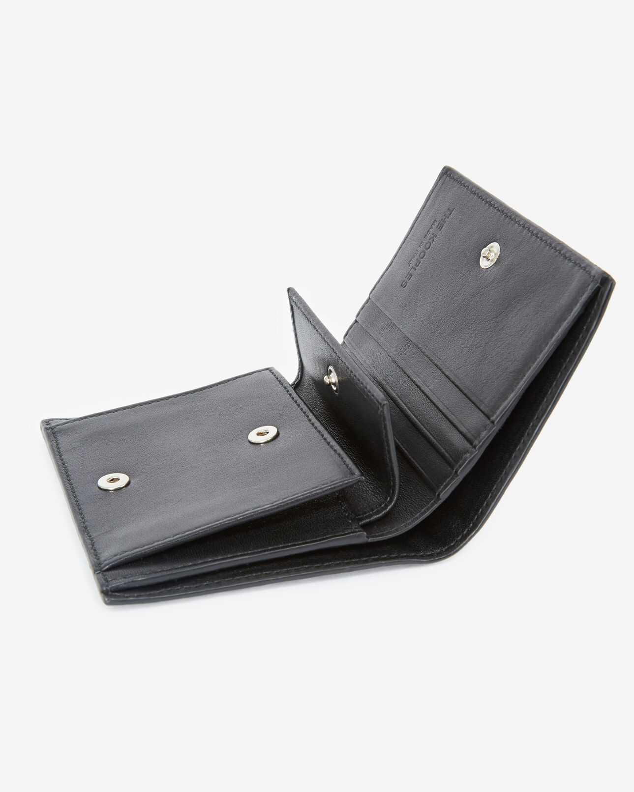 The Kooples FEMME BLACK portefeuille cuir noir à détails cloutés