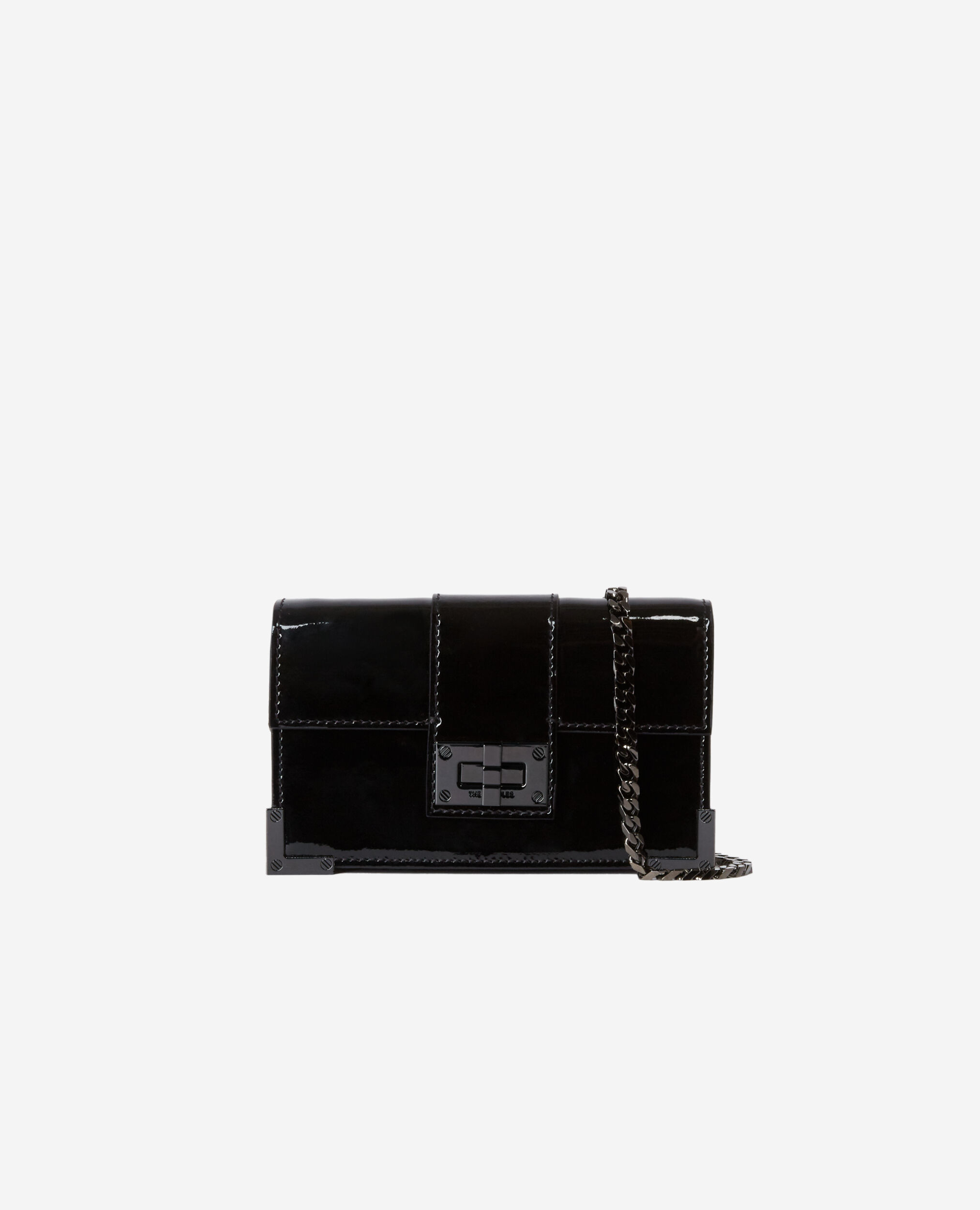 Pochette Emily small en cuir noir