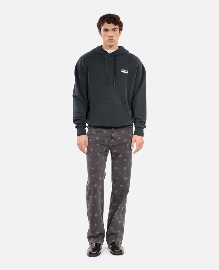 The Kooples H BLACK WASHED black 100% wild serigraphy sweatshirt