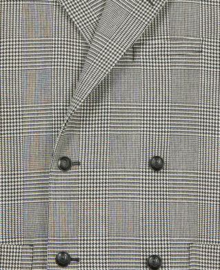 The Kooples MEN BLACK WHITE black and white houndstooth wool suit jacket
