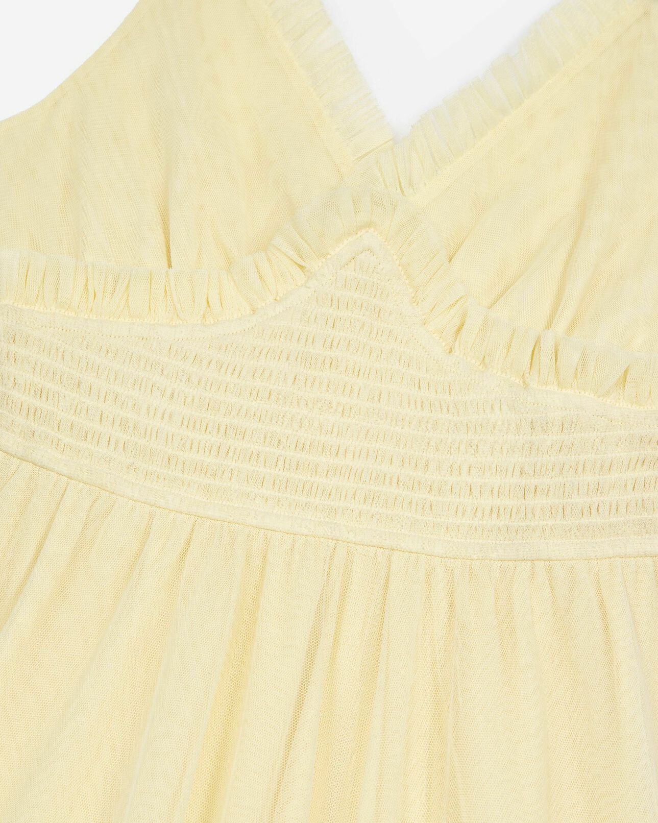 The Kooples WOMEN LIGHT YELLOW long yellow tulle dress