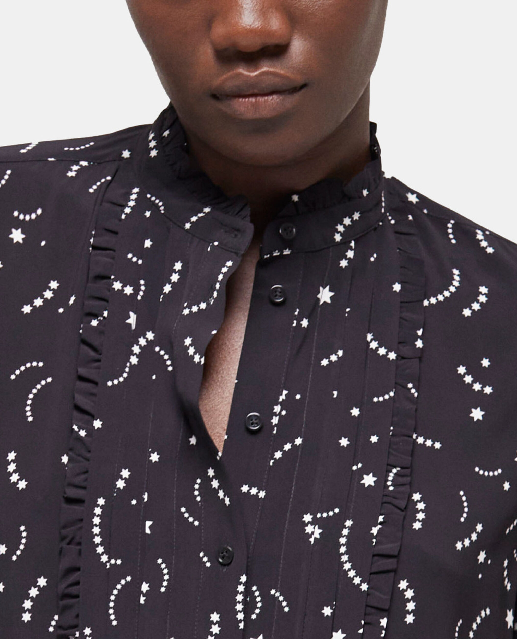 Chemise imprimée, BLACK WHITE, hi-res image number null
