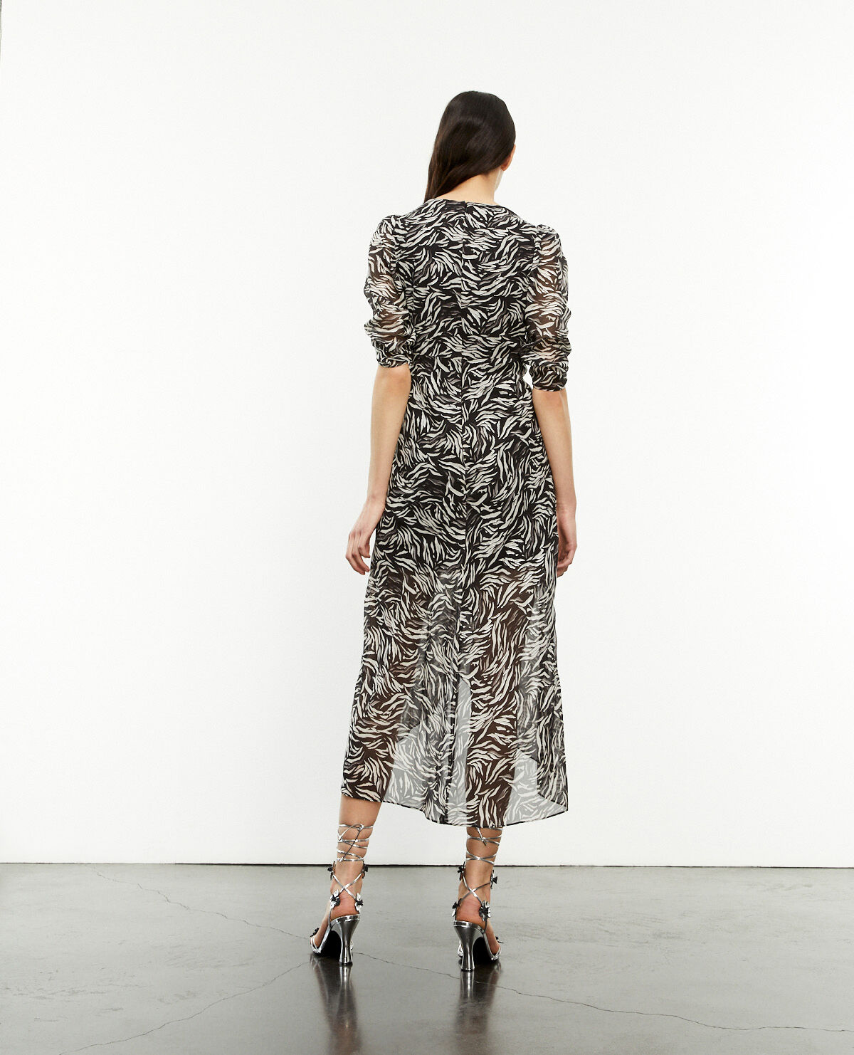 Black and white zebra print dress on sale