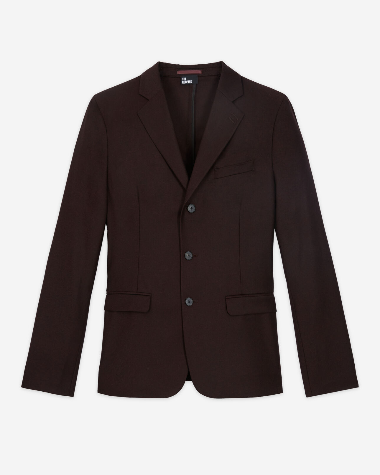 The Kooples MEN BURGUNDY red wool suit jacket