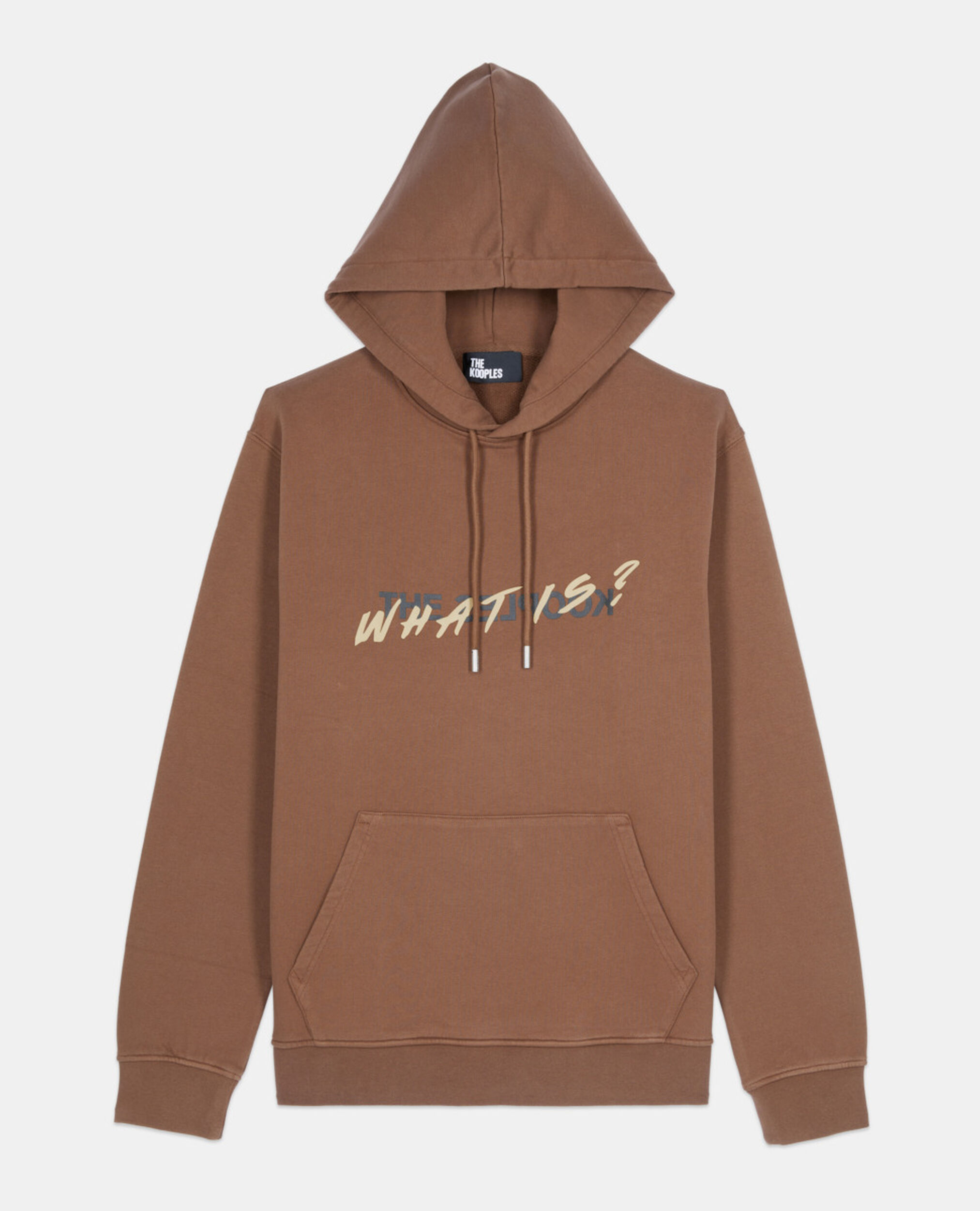 Brown What is hoodie, BROWN, hi-res image number null