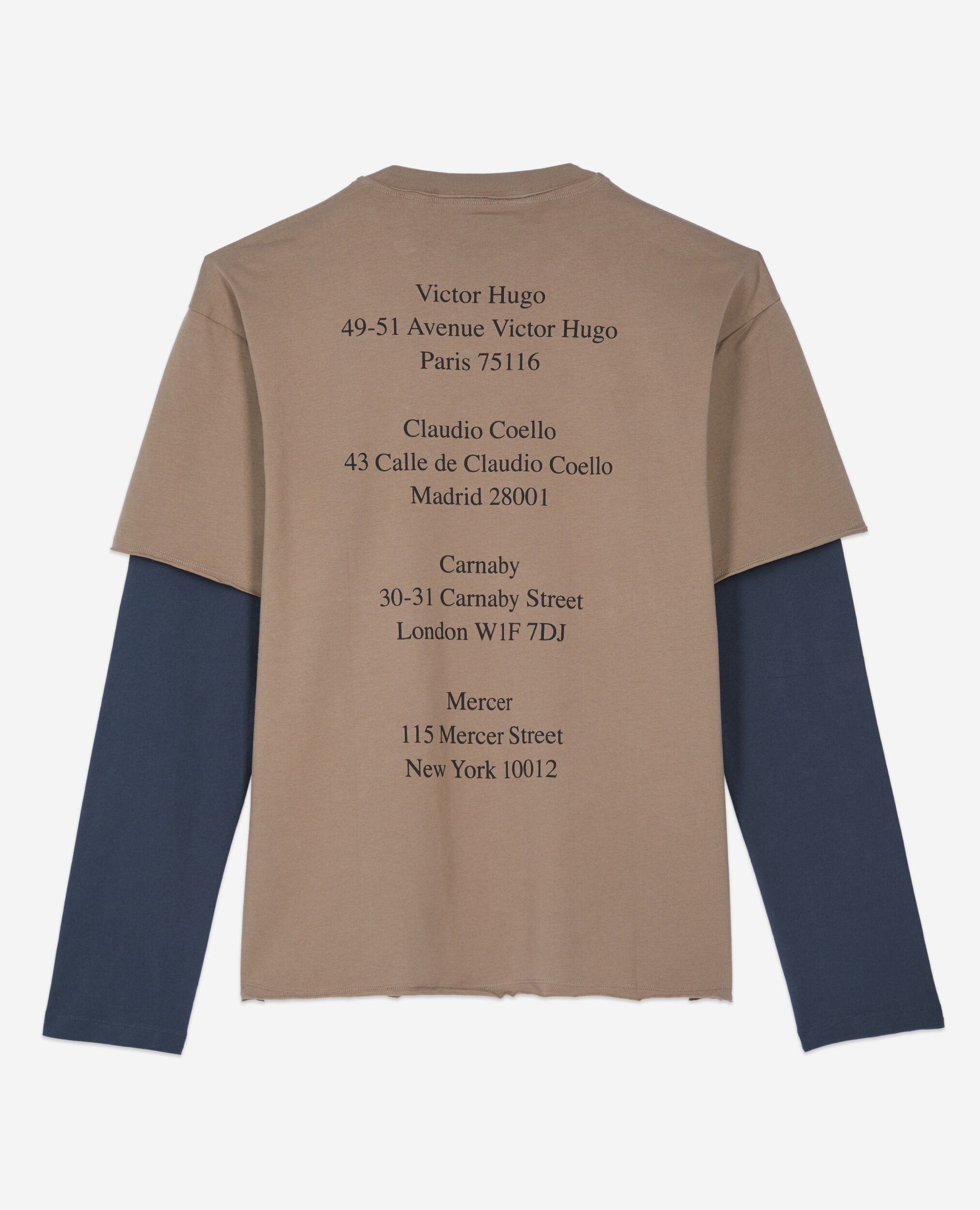 Langärmeliges, khakifarbenes T-Shirt, BEIGE KAKI, hi-res image number null