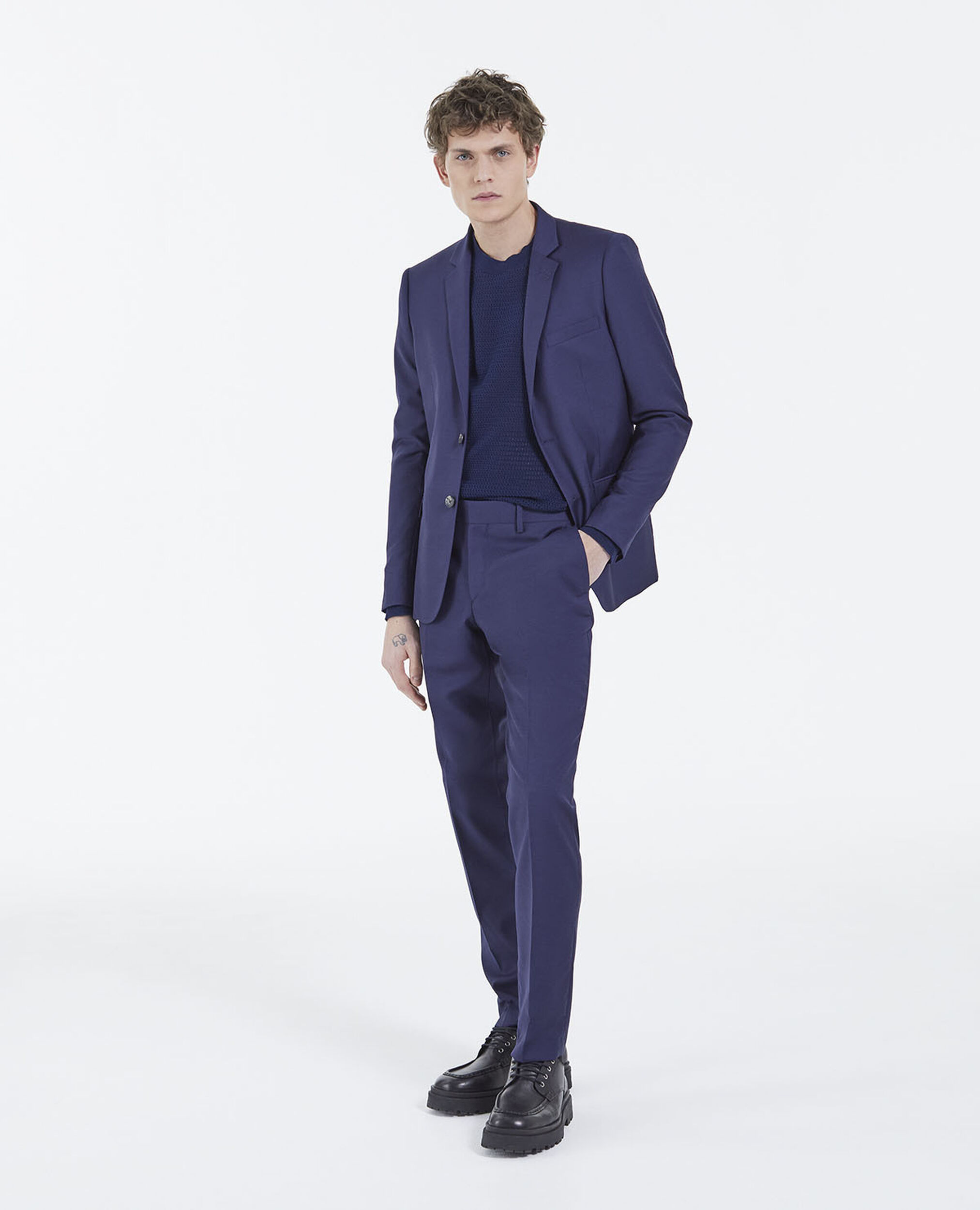 Suit pants, NAVY, hi-res image number null