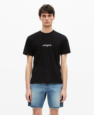The Kooples HOMME BLACK t-shirt avec logo noir