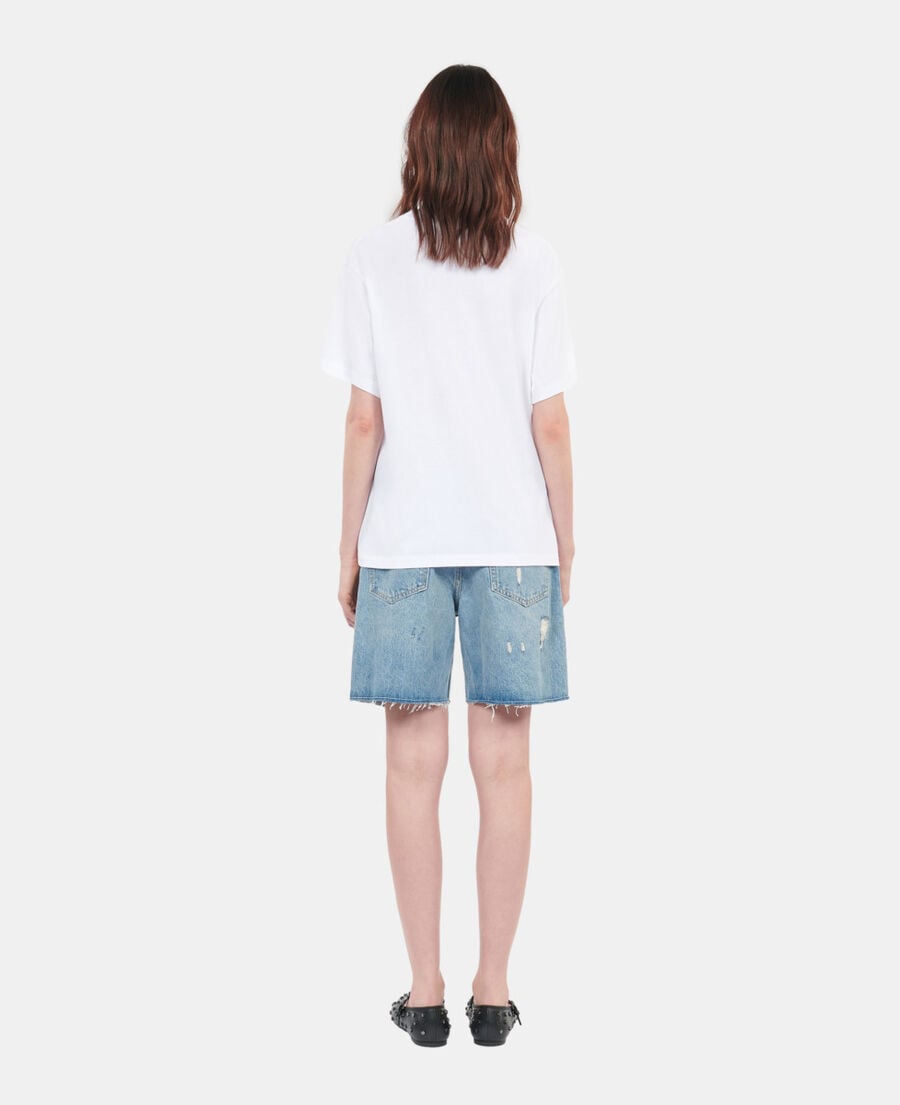 The Kooples F WHITE white eternal life tour serigraphy t-shirt