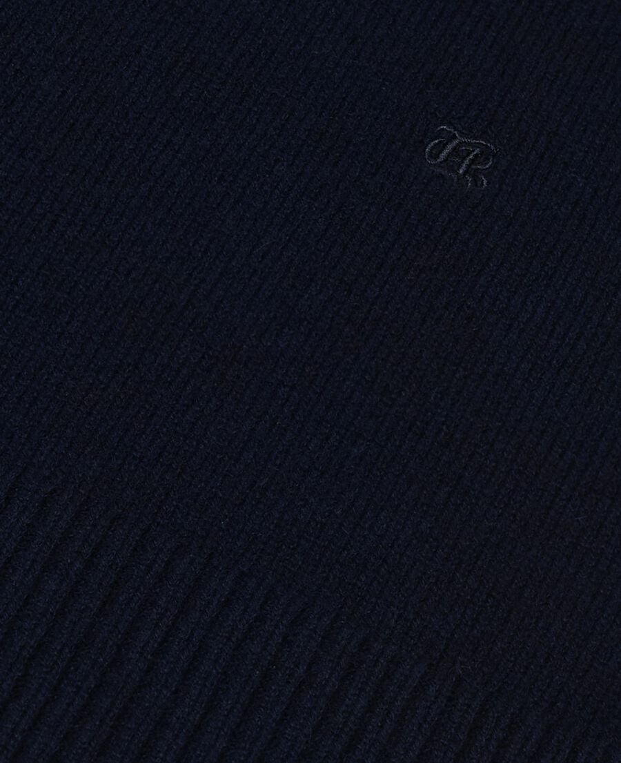 The Kooples DAMEN NAVY pullover mit stehkragen aus kaschmir in marine