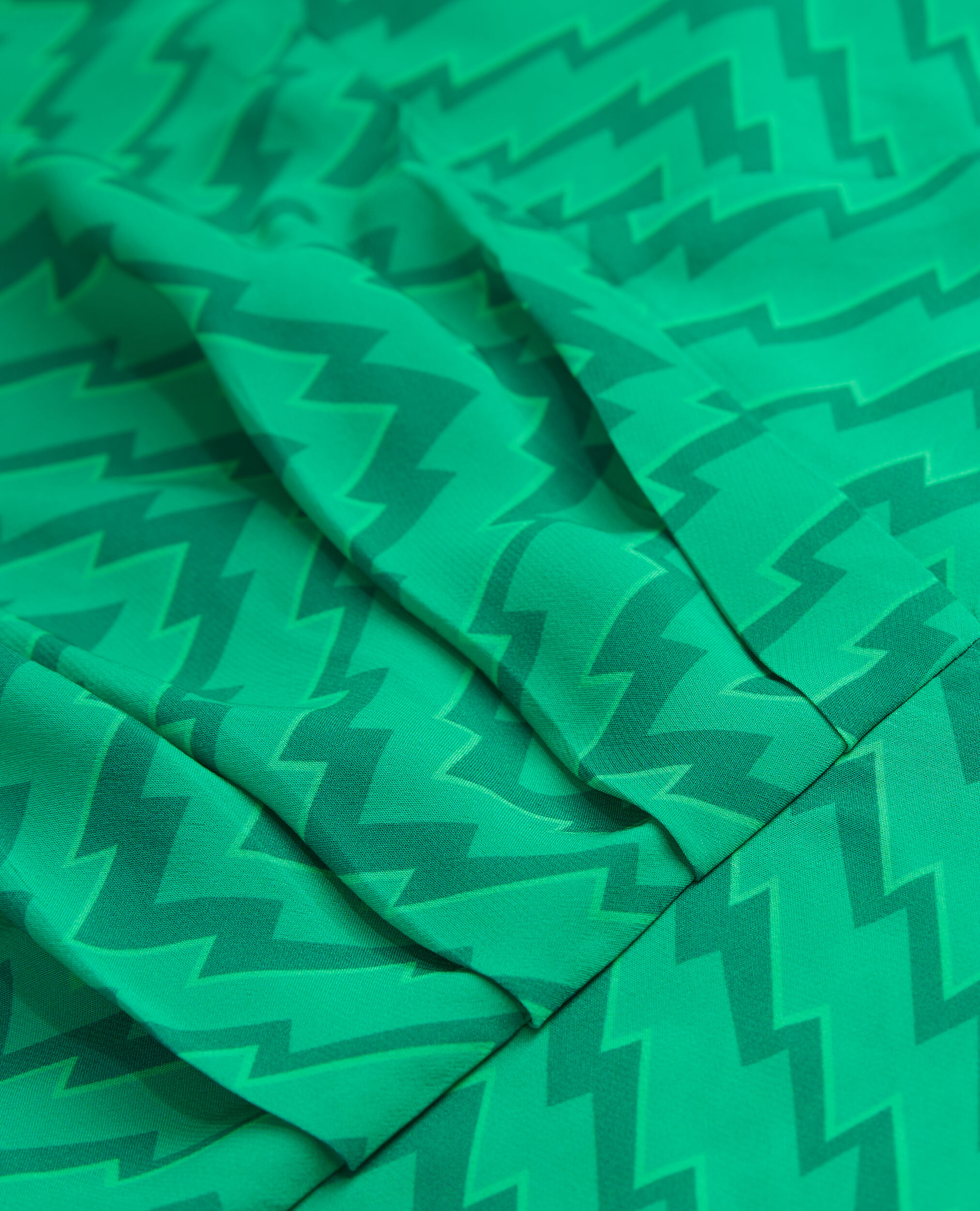 Short draped green skirt, GREEN, hi-res image number null