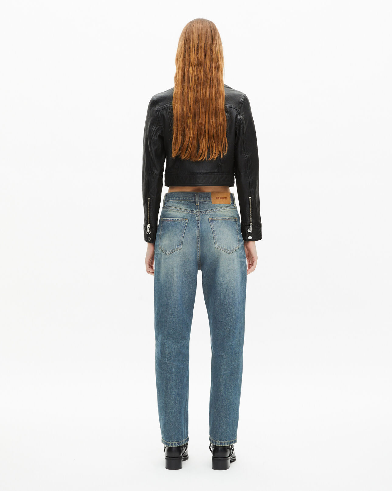 The Kooples FEMME USED RAPIECE jean boyfriend bleu