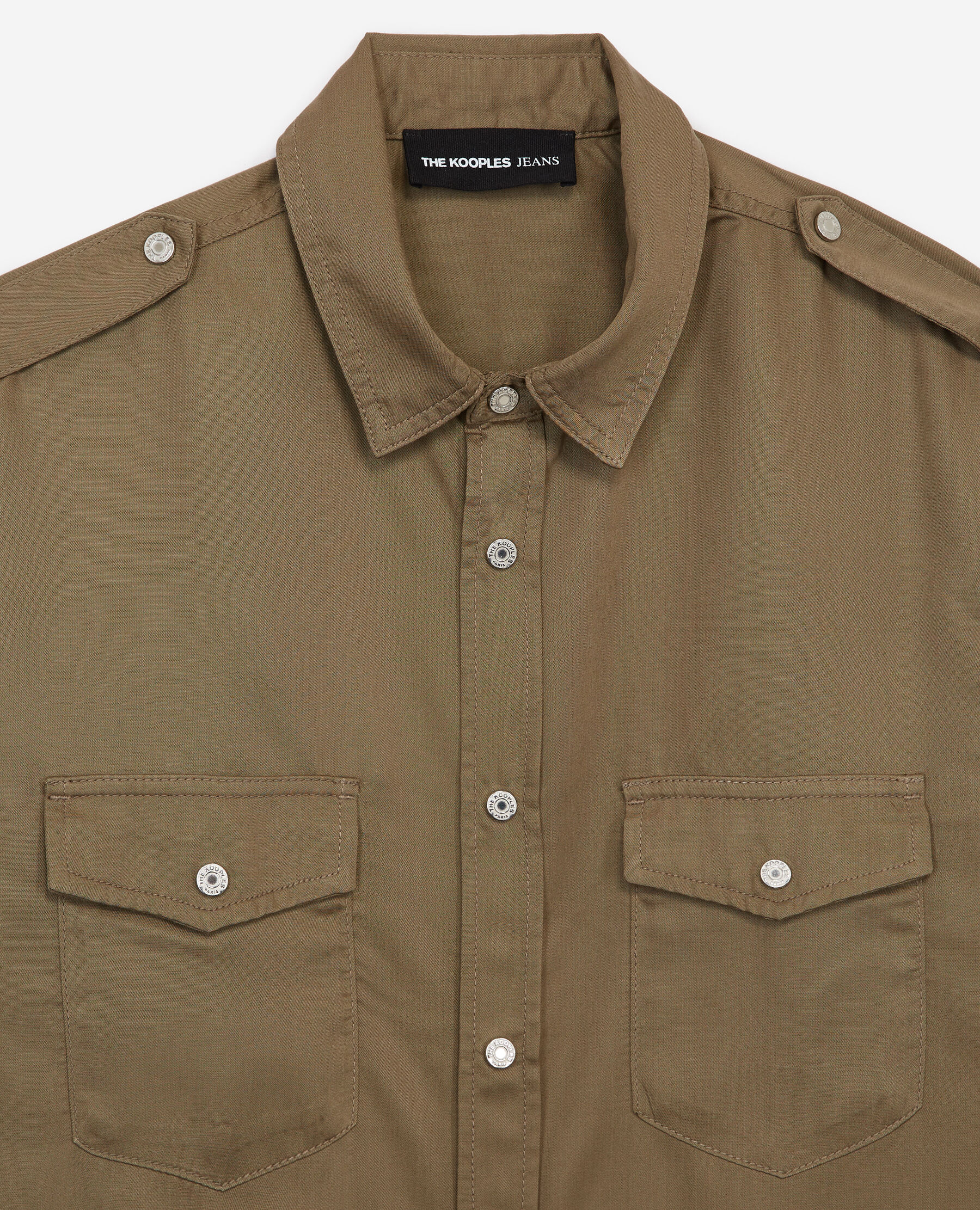 Shirt military style sales