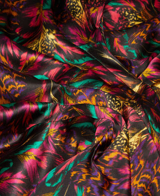 The Kooples FEMME MULTICOLOR robe courte imprim&eacute;e en soie