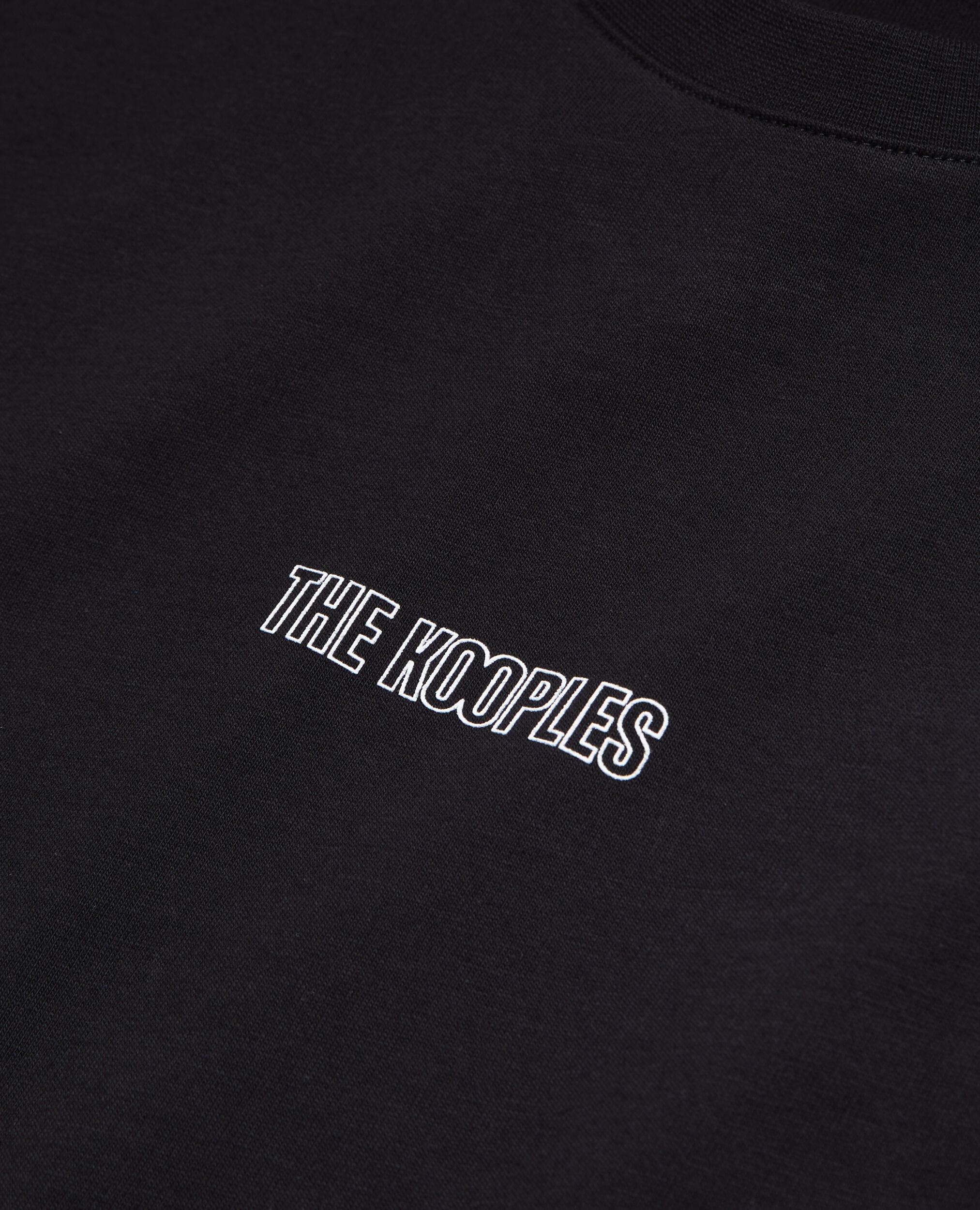Men's black t-shirt with logo, BLACK, hi-res image number null